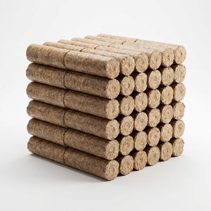Briquetas de Madera de Haya, Alto Rendimiento de Calor, Larga Duración de Combustión (5 Horas), Combustible de Biomasa para Chimeneas, Barbacoas, Calefacción Industrial, Energía Ecológica Limpia - Product Image 1