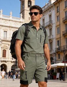 Pantalones Cortos de Secado Rápido para Golf, Trabajo al Aire Libre, Pantalones Cortos Tácticos con Múltiples Bolsillos para Pesca y Viajes - Product Image 5