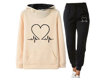 Survêtement décontracté léger et respirant pour femme, sweat à capuche, sport, loisirs, jogging, automne-hiver - Product Image 3