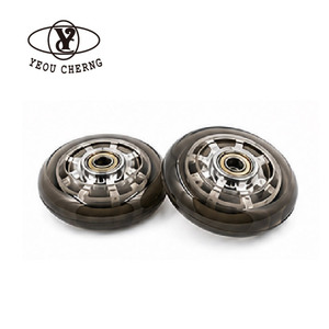 100x24mm PU Wheels 78A High Rebound for Elderly Assistance Devices Walking <b>Frames</b> Mobility Aid Parts Smooth Rolling Caster Wheel - Product Image 1