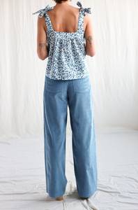 Women's High Waisted Striped <b>Harem</b> Pants Cotton Bamboo Fiber Loose Fit Ankle Length Elastic Waist Casual Autumn <b>Trousers</b> - Product Image 1