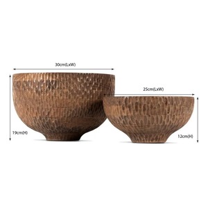 Tazón de madera hecho a mano con acabado natural, diseño Wabi Sabi, para frutas y aperitivos, sin recubrimiento, ecológico y artesanal. - Product Image 6