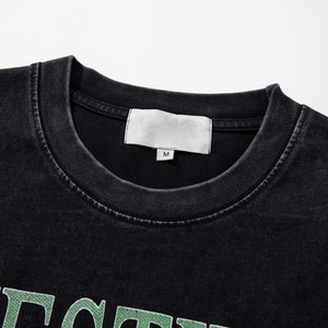 MAJESTIK คุณภาพสูงผ้าฝ้าย 100%โอเวอร์ไซส์สตรีทวินเทจอินเทรนด์พิมพ์ลายฤดูร้อนแขนสั้นเสื้อยืดผู้ชาย - Product Image 3