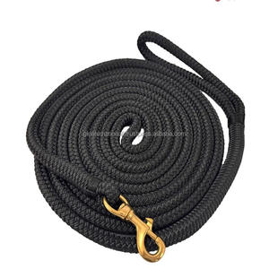 Custom Design Colorful Handmade Pet Leash Round Cotton Webbing Large <b>Dogs</b> <b>Lead</b> <b>Rope</b> for Horse - Product Image 2