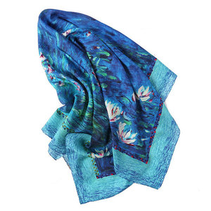 Silk Scarf Modern Pattern Fabric For Office Casual Travel And Daily Lifestyle Wear Silk Scarf - Product Image 2