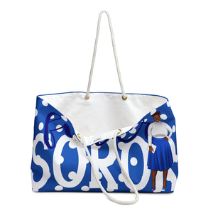 Zeta Phi Beta Finer Soror Weekender <b>Bag</b> ZPB Sorority Travel Tote <b>Large</b> Capacity Overnight <b>Beach</b> Gift <b>Bag</b> Custom Carryall - Product Image 3