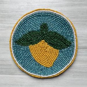 Beautiful Floral Seed <b>Beads</b> Embroidery Coaster Fine Beading Modern Handmade Embroidered Buddhist Style NOVA STAR CRAFT Home - Product Image 4