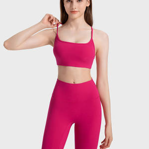 Ensemble de survêtements sportifs sur mesure pour femmes, avec leggings taille haute antichoc, décontracté, respirant, pour yoga, gym et fitness - Product Image 4