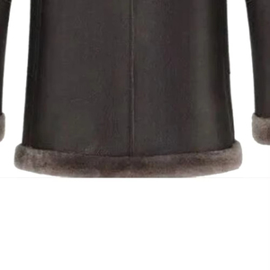 Chaqueta de Invierno para Hombre, Larga y Cálida, de Piel de Oveja, con Capucha y Ribete de Piel, Tejido de Lana, Servicio OEM, Acabado Impermeable y Transpirable - Product Image 4