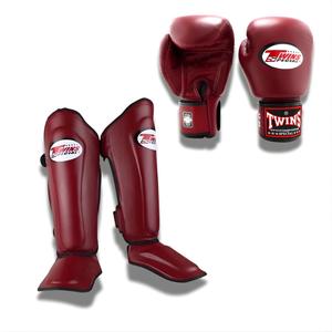 Guantes y Espinilleras de Boxeo Muay Thai Twins, Cuero Genuino de Vaca, Cierre Ajustable con Velcro, Palma Antideslizante, Kit de Entrenamiento para Adultos - Product Image 4