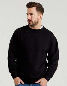 Sudadera de cuello redondo de forro polar para hombre con logotipo personalizado OEM, de peso pesado, corte holgado, suave y extragrande. - Product Image 2