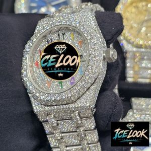 นาฬิกาข้อมือ ICELOOK สแตนเลสสตีลหรูหรา ขนาด 40 มม. ตัวเรือนทรงกลม ระบบควอตซ์ แสดงวันที่ ดีไซน์แฟชั่นสำหรับทุกเพศ - Product Image 2