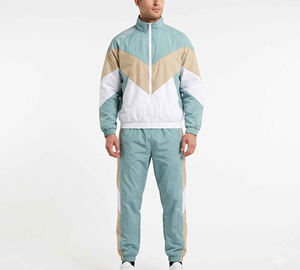 Premium Quality 2 in 1 Windbreaker <b>Tracksuit</b> 100% Nylon <b>Waterproof</b> Trouser Hooded Jacket Men's - Product Image 4
