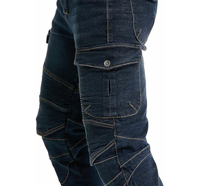 บริการ OEM กางเกงยีนส์เดนิมพิมพ์โลโก้ตามสั่ง แฟชั่นสตรีทแวร์ผู้ชาย กางเกงยีนส์เดนิมคุณภาพสูง สีพื้น - Product Image 4