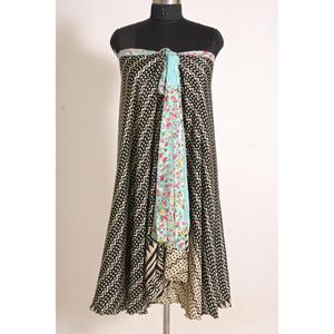 Falda Cruzada de Seda con Estampado Floral Vintage para Mujer, Hecha a Mano, Personalizada, Estilo Boho, Elegante, Cintura Natural, Largo hasta el Tobillo, para Todas las Temporadas - Product Image 4