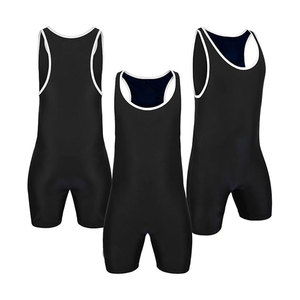 <b>Athletic</b> Wrestling Singlet Men Sleeveless Fight Training Suit Men Wrestling Sports Uniform Quick Dry Compression Singlet - Product Image 4