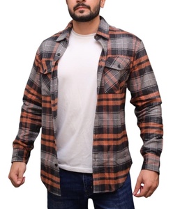 Chemise en flanelle à carreaux pour homme, coton de qualité supérieure, chemise décontractée tendance pour l'automne et l'hiver, prix bas, chemises pour homme - Product Image 5