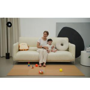 Estera de enclavamiento EVA de superficie de grano de corcho ecológica para decoración del hogar aislamiento térmico no tóxico al por mayor OEM aceptado - Product Image 6