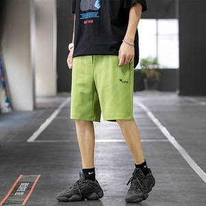 Shorts de survêtement en molleton de coton pour hommes, style streetwear décontracté, séchage rapide, taille élastique, logo personnalisé, pour activités sportives en extérieur – Vente en gros - Product Image 6