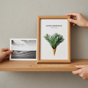 <b>Wooden</b> <b>Photo</b> <b>Frame</b> Decorative Picture <b>Frame</b> for Tabletop and Wall Hanging Home Office Bedroom Living Room Decor - Product Image 2