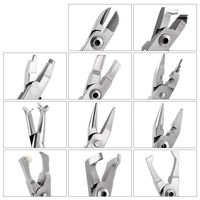 Ensemble de pinces orthodontiques les plus vendues, 12 pièces, instruments chirurgicaux dentaires manuels, acier inoxydable de qualité supérieure, pointes plaquées or