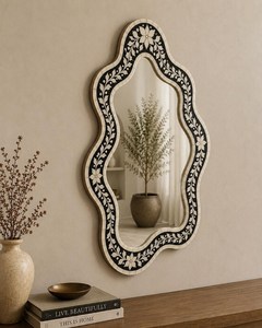 Handcrafted Inlay Wall <b>Mirror</b> Decorative <b>Wooden</b> <b>Frame</b> <b>Mirror</b> Wholesale Home Decor - Product Image 3
