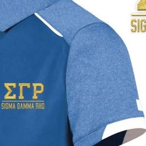 เสื้อเจอร์ซีย์ถักแขนสั้นคอปกปักลายตัวอักษรกรีกพร้อมโลโก้แบบกำหนดเองสำหรับผู้หญิง สไตล์ลำลองระดับพรีเมียมสำหรับวิทยาลัย - Product Image 4