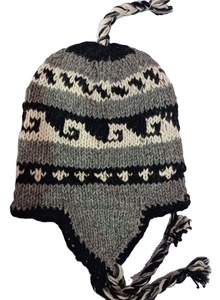 Tricoté à la main 100% yak laine Snowboard oreillette Ski chapeau népalais Snowboard polaire doublé laine bas casquette Sherpa chapeau - Product Image 5