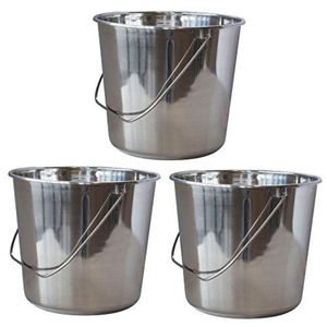 Cubo de Acero Galvanizado al por Mayor con Asa de Alambre, Cubo de Metal Plateado para Limpieza del Hogar, Jardín y Macetas, Proveedor - Product Image 2