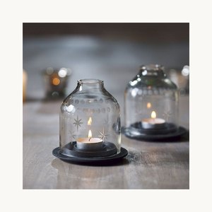 Porte-bougie élégant en métal et verre, nouvelle arrivée, design personnalisé, pour centre de table de mariage - Product Image 1