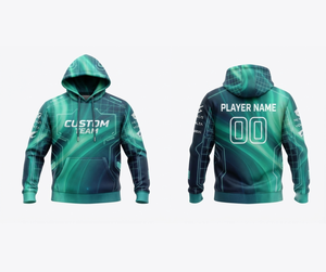 Wolson Industry Sports Club Sublimation Hoodie with Polyester/Cotton Fabric Pocket Design Regular <b>Fit</b> Personalized Printing - Product Image 1