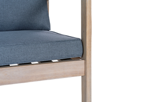 Meilleur Prix Fauteuil Moderne en Bois Cadre en Acacia Naturel avec Coussin Bleu pour Jardin Fournisseur du Vietnam - Product Image 5