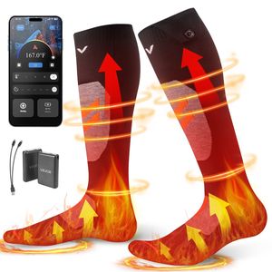 Calzini Riscaldati Ricaricabili con Batteria da 5000mAh, Taglia Piccola, Controllo APP, per Sport all'Aperto, con 4 Livelli di Riscaldamento - Product Image 3
