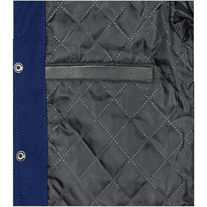 Veste de baseball respirante pour homme avec manches en cuir, en laine épaisse, style universitaire, chaude pour l'hiver - Product Image 6