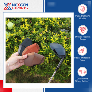 Distribuidor de Primera Categoría Ofrece Fundas de Piel Sintética para Palos de Golf, Hechas a Mano, Elegantes y de la Mejor Calidad, con Cierre de Hebilla, para Compradores Mayoristas - Product Image 3