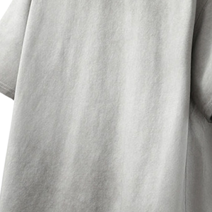 Camiseta Blanca Gris Claro 100% Algodón al por Mayor |   Camiseta Lisa de Manga Corta con Logotipo Personalizado para Hombre y Mujer - Product Image 5