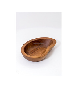 Elegante Tazón de Madera para Servir, que Eleva la Experiencia Gastronómica con Textura Natural y Forma Sofisticada - Product Image 1