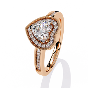 แหวนเพชรทรงหัวใจแบบ Eternity น้ำหนัก 1.25 กะรัต E / VVS2 ได้รับการรับรองจาก IGI เพชรเพาะเลี้ยงในห้องปฏิบัติการ พร้อมทองคำแท้ 14K สำหรับงานแต่งงานและหมั้น - Product Image 5