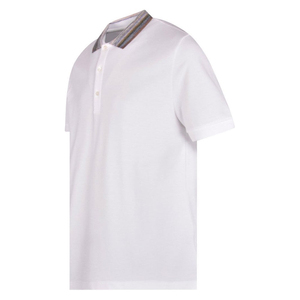 เสื้อโปโลผู้ชายลายทางแนวตั้งผ้าวูลผสมขนสัตว์ถักแบบริบสำหรับฤดูร้อน พร้อมบริการจัดส่ง - Product Image 2