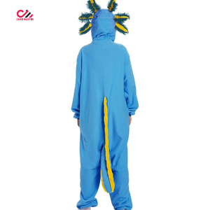 ชุดนอนผ้าฟลีซของผู้หญิงชุดวันซี่สีตัดกันชุดวันซี่ผลิตตามสั่ง - Product Image 3