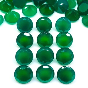Pierres précieuses en onyx vert naturel, taille ronde, 12 mm, pierres en onyx vert en vrac, prix de gros, lot en vrac pour la fabrication de bijoux - Product Image 3