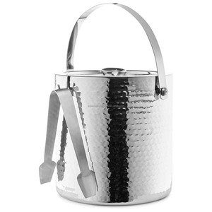 Mango de cubo de hielo de metal martillado de acero inoxidable de lujo para cóctel para champán cerveza ambiente Bar herramientas para Estilo de vida - Product Image 2