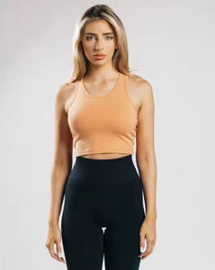 Unisex Tank <b>Top</b> for Women Plain Design Cotton Fabric OEM Supplier Wholesale rate cheap price breathable with customization - Product Image 4
