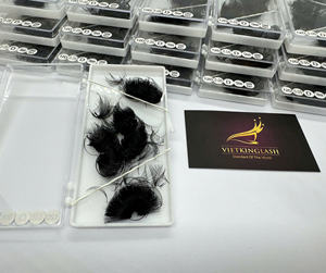 12D Dark Matte Black Korean Pbt Lash <b>Extension</b> Trays Soft Wholesale Individual Premade <b>Eyelash</b> <b>Extension</b> Manufacturer - Product Image 5