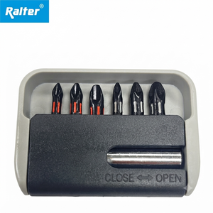 7Pcs 25mm Phillips Pozidriv S2 Steel Forged <b>Screwdriver</b> Bit Set Black Oxide Finish with Holder Taiwan Quality - Product Image 1
