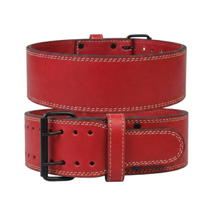 Ceinture de musculation en cuir de vache bleu respirante et antidérapante avec fermeture auto-agrippante réglable – Protection professionnelle unisexe pour la force - Product Image 5
