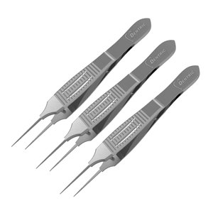 Pinzas de Microcirugía Oftálmica Rectas, Juego de Instrumentos Oftálmicos de Acero Inoxidable Reutilizables, Herramientas Quirúrgicas de Alta Calidad con Certificación CE - Product Image 3