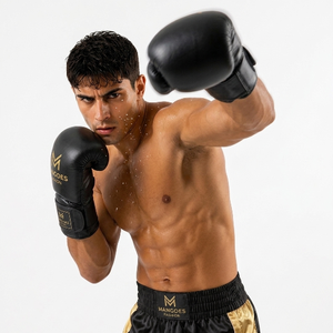 Professional Boxing <b>Gloves</b> Unisex Training Wear Sports Winning <b>Gloves</b> Hand Grips Sparring Genuine Cowhide Leather Lace-Up - Product Image 3