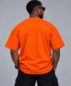 T-shirt décontracté pour homme en coton et polyester, col rond, manches courtes, coupe classique, imprimé sur le devant, 200 grammes - Product Image 2