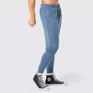 Men's 100% Cotton Terry <b>Jogger</b> Pants Soft Elastic Waist Custom Mid <b>Slim</b> Fit Flat Embroidered Vintage Breathable Anti-Wrinkle OEM - Product Image 5